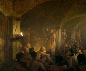 Season 4 scene, set in the cellars