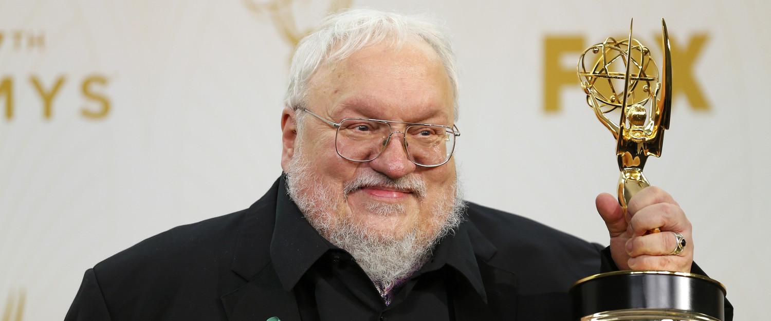 George R. R. Martin at the 2015 Emmy Awards