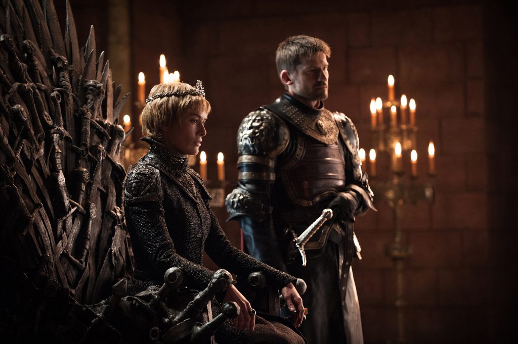 Jaime Lannister (Nikolaj Coster-Waldau) and Cersei Lannister (Lena Headey). Photo: Helen Sloan/HBO