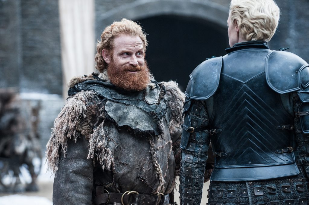 Tormund (Kristofer Hivju) and Brienne of Tarth (Gwendoline Christie) / Photo: Helen Sloan/HBO
