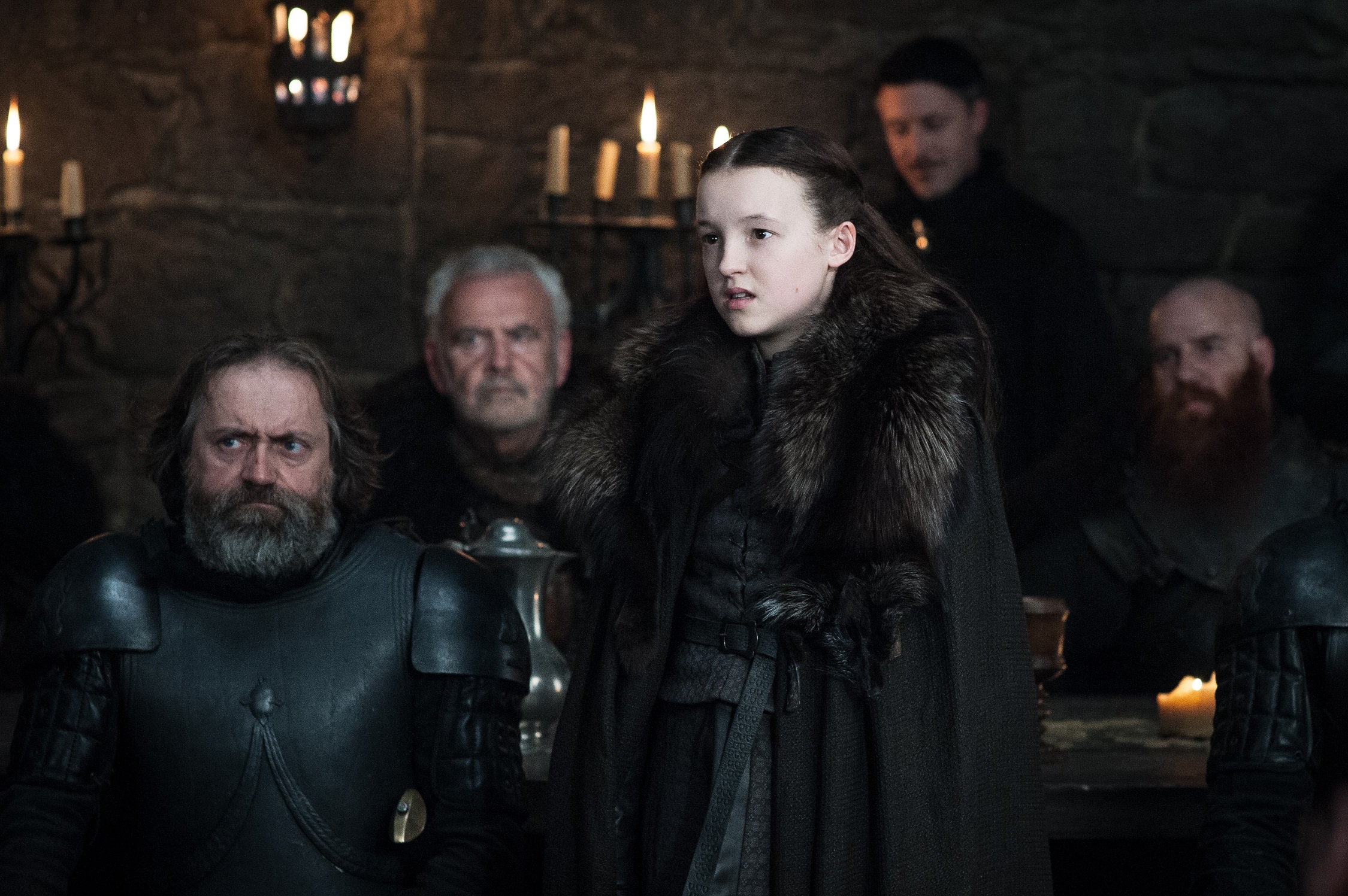Bella Ramsey as Lyanna Mormont in Winterfell. Photo: HBO