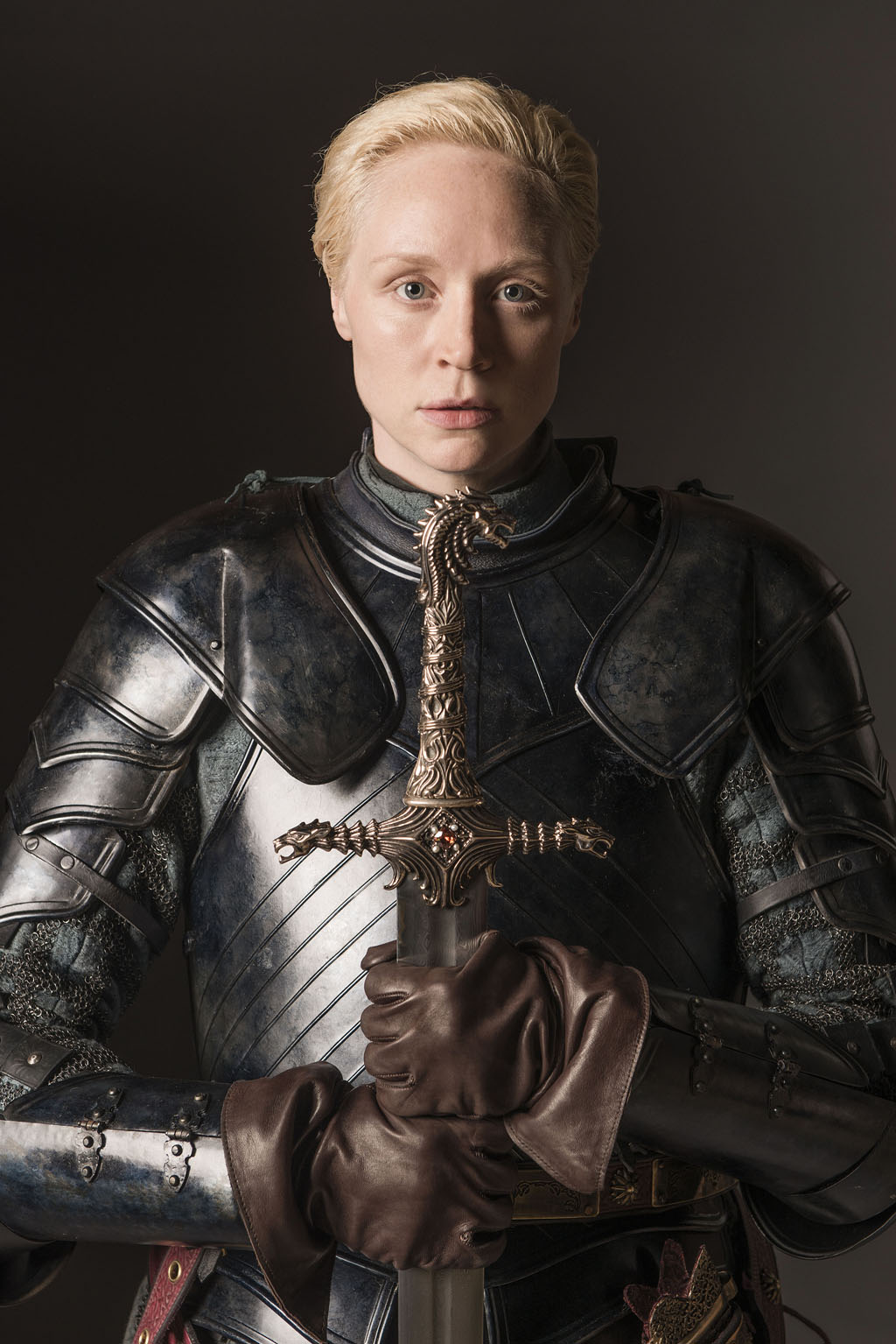 Portrait of Gwendoline Christie as Brienne of Tarth. Photo: Helen Sloan.