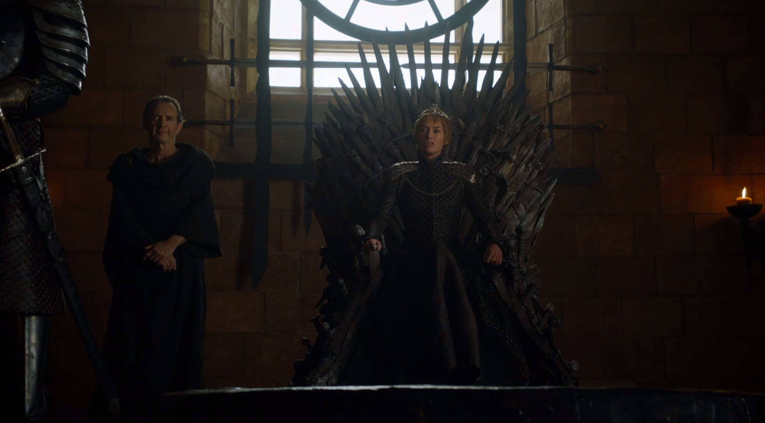 Cersei on the throne Stormborn