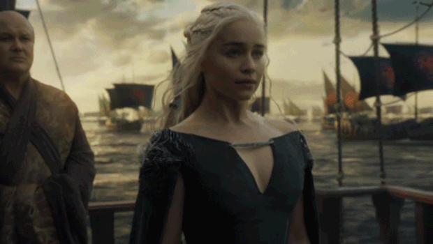 Daenerys with her fleet