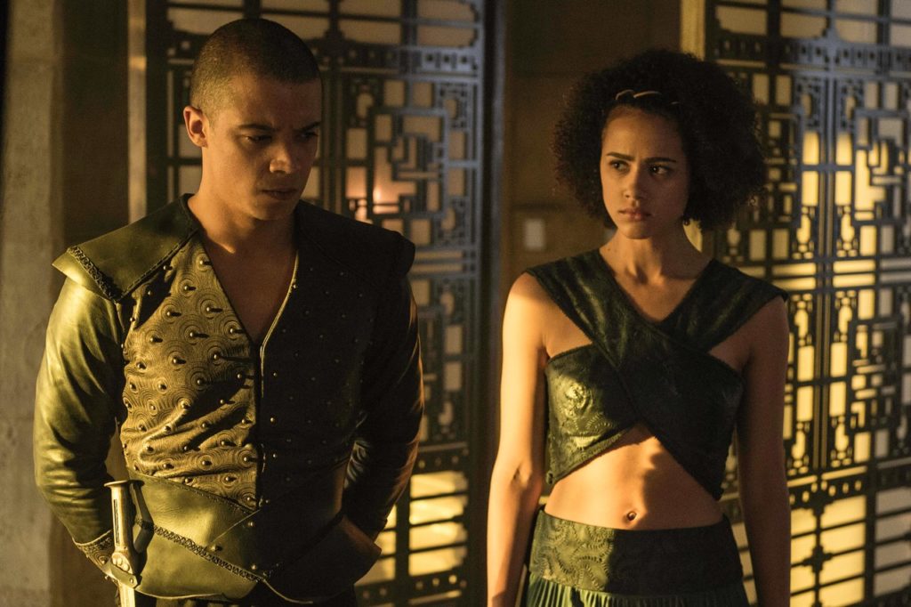 Grey Worm and Missandei