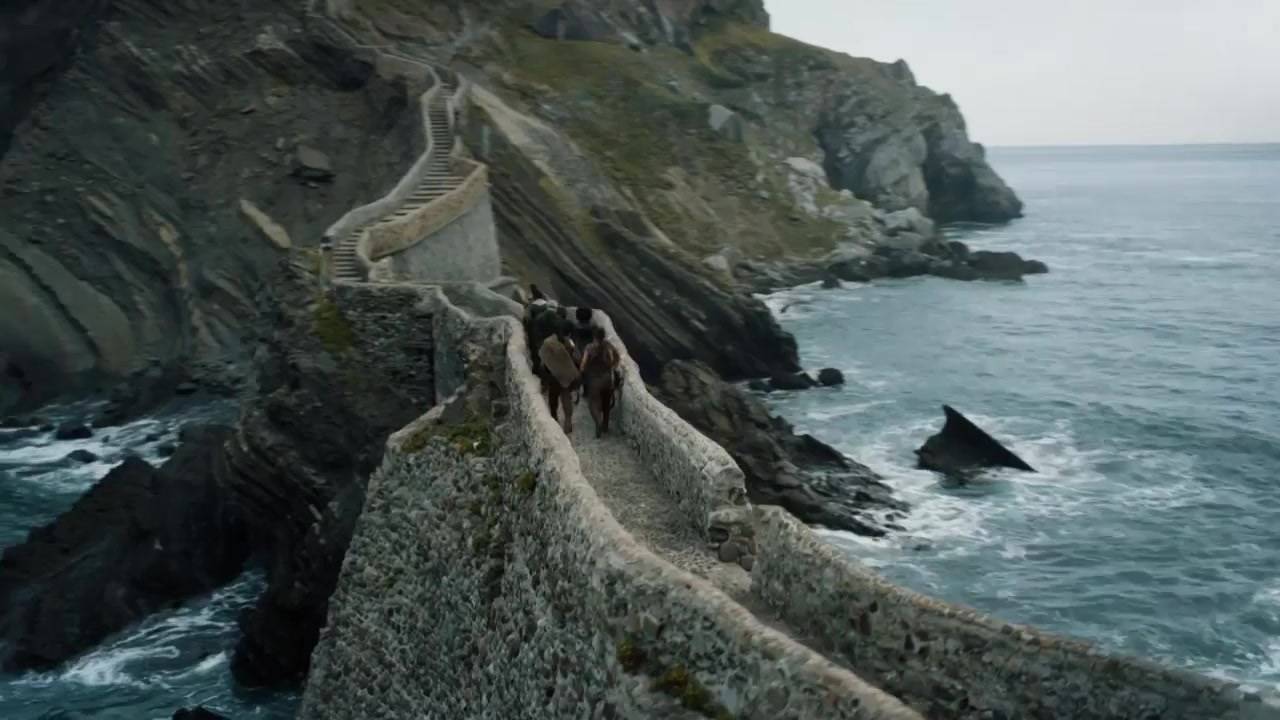 Group on Dragonstone stairs