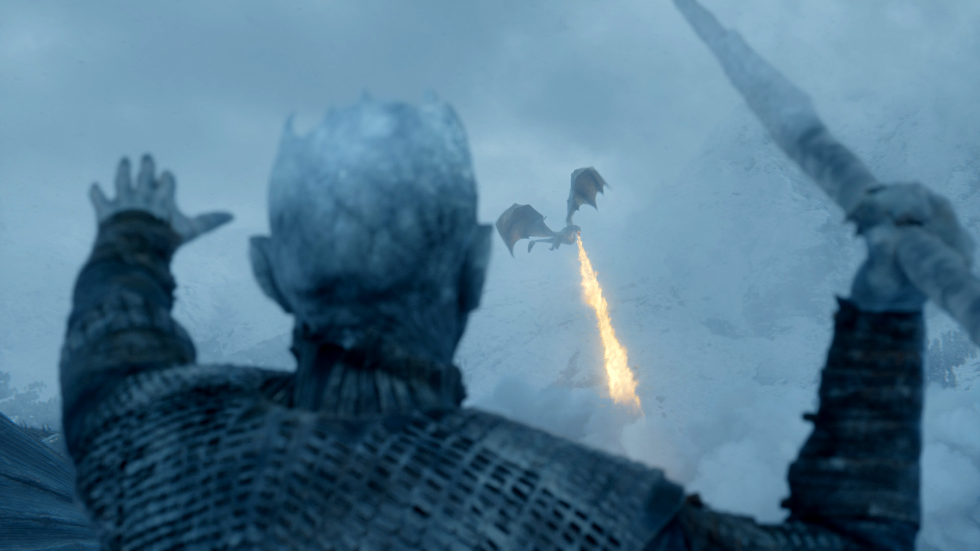 Night King spear Viserion Beyond the Wall
