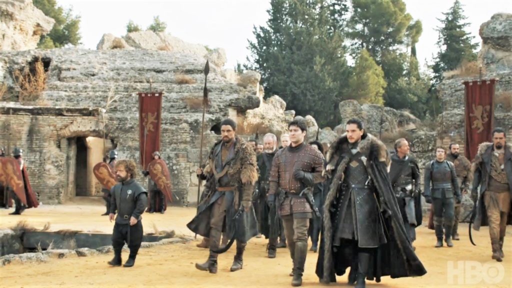 Tyrion Qhono Davos Brienne Podrick Missandei Jon Jorah Theon King's Landing Dragonpit Season 7 707