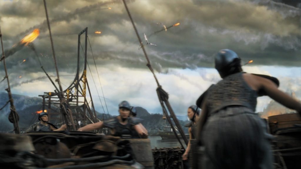 We have only seen trebuchets once before; mounted on the slavers' ships in the siege of Meereen
