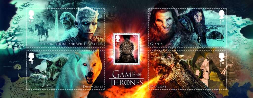 Royal Mail Stamps Creatures Iron Throne