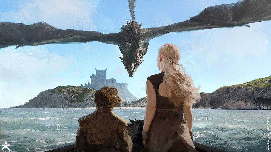Karakter Concept Art Dragonstone Drogon Daenerys Tyrion 1