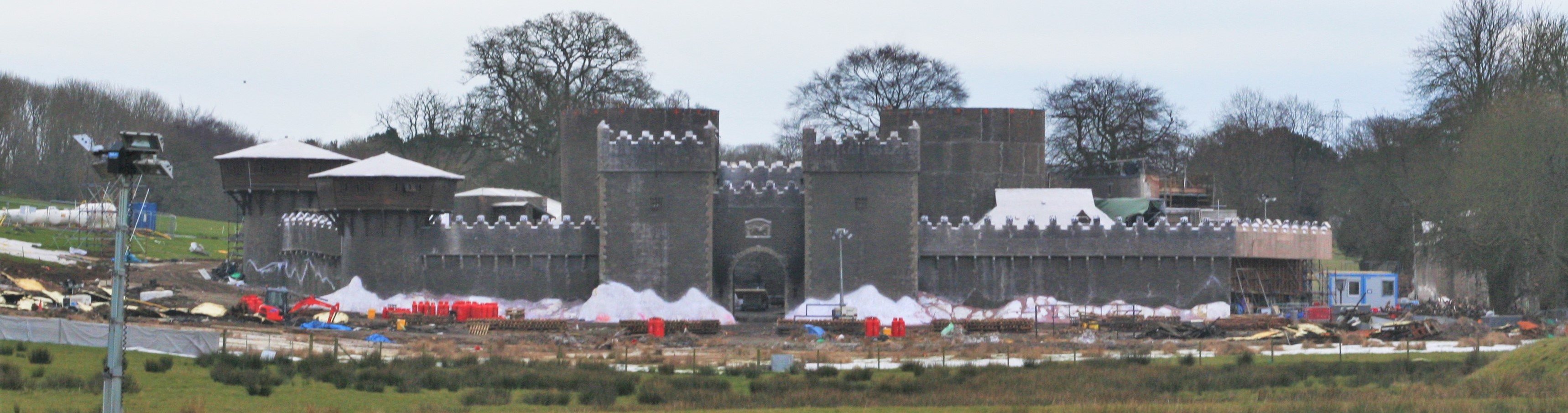We reported on the much-expanded Winterfell set during filming