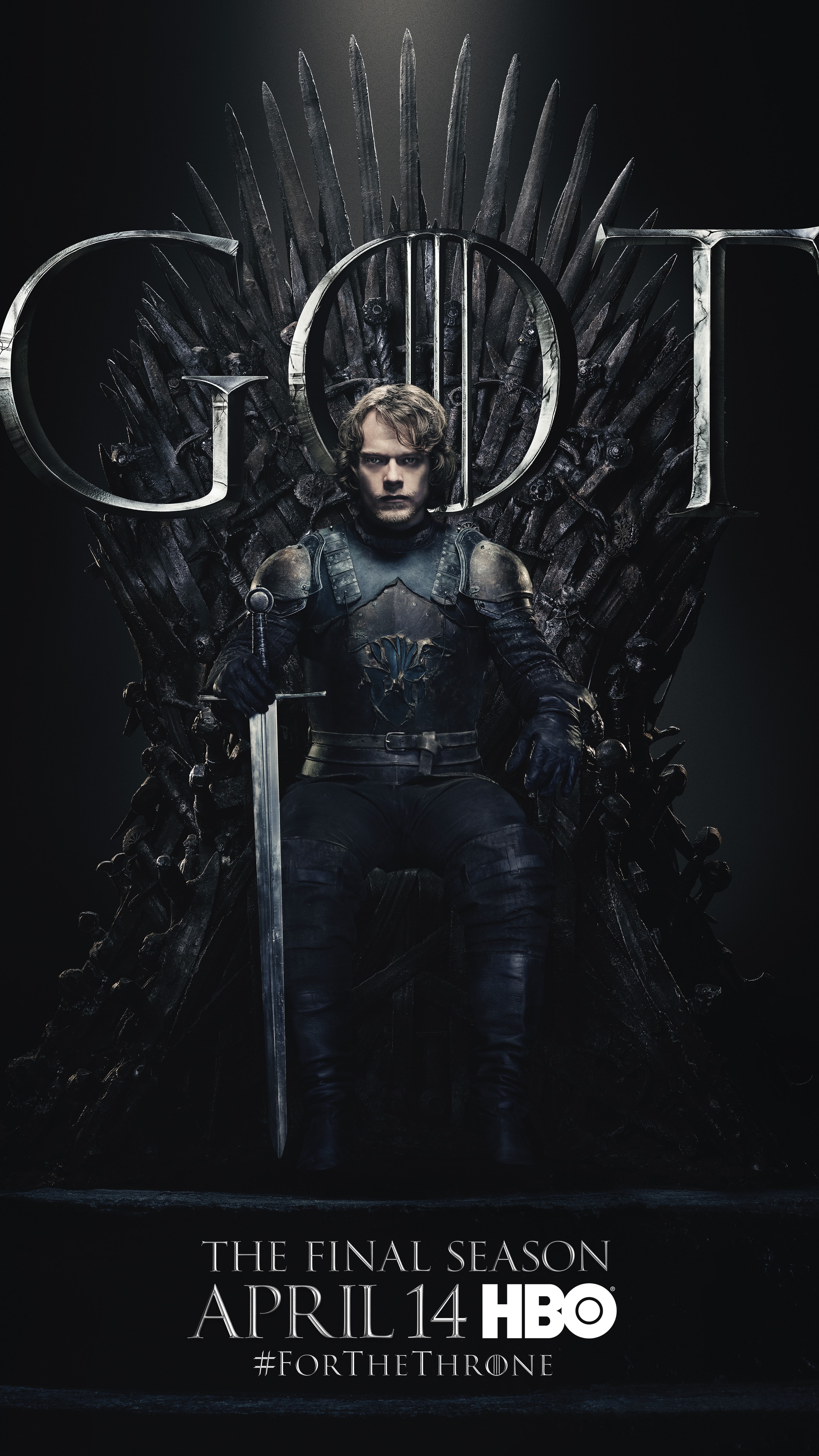 11. Theon Greyjoy GOT Season 8 For The Throne Character Poster-min