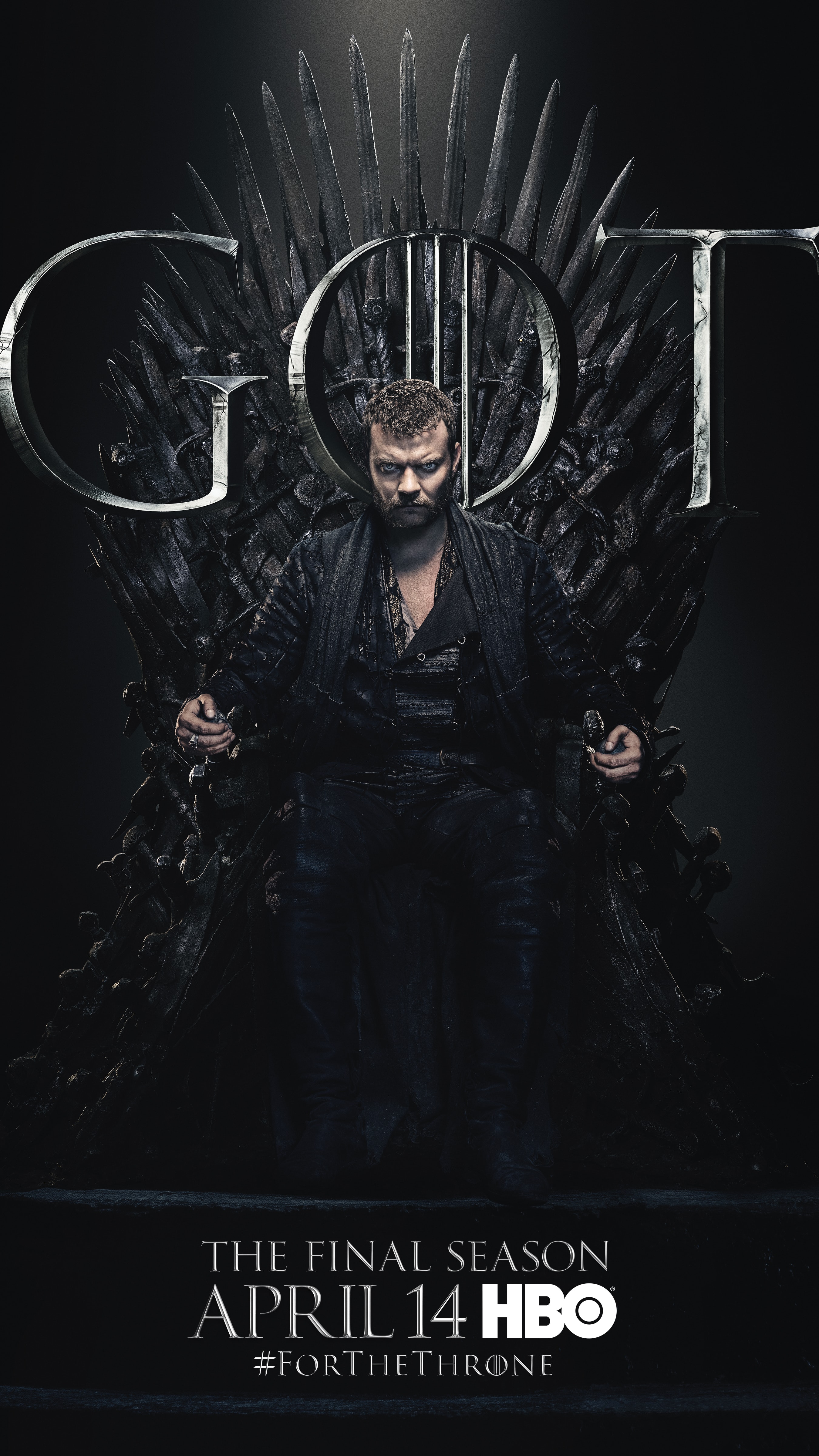 12. Euron Greyjoy GOT Season 8 For The Throne Character Poster-min