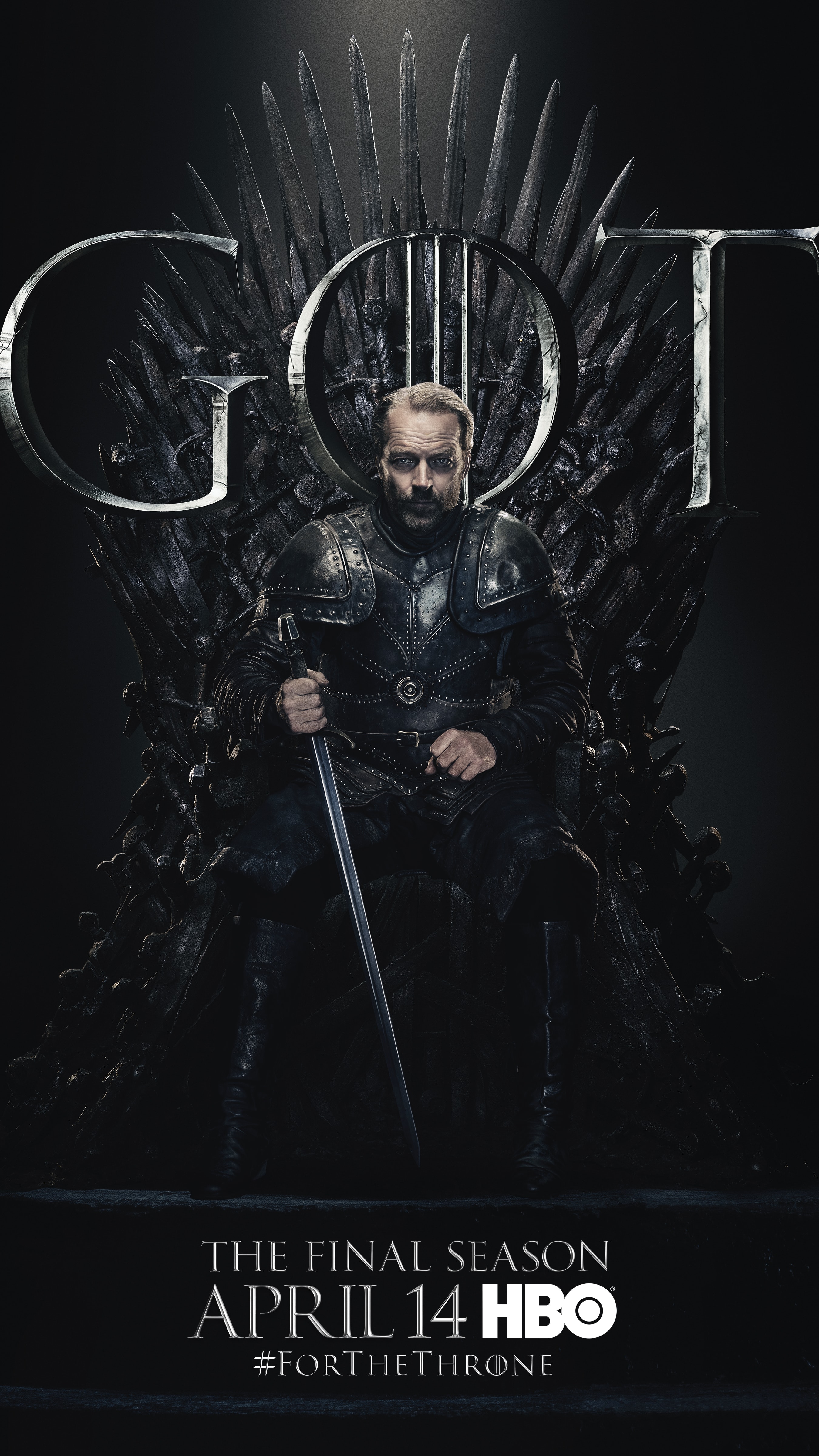 14. Jorah Mormont GOT Season 8 For The Throne Character Poster-min