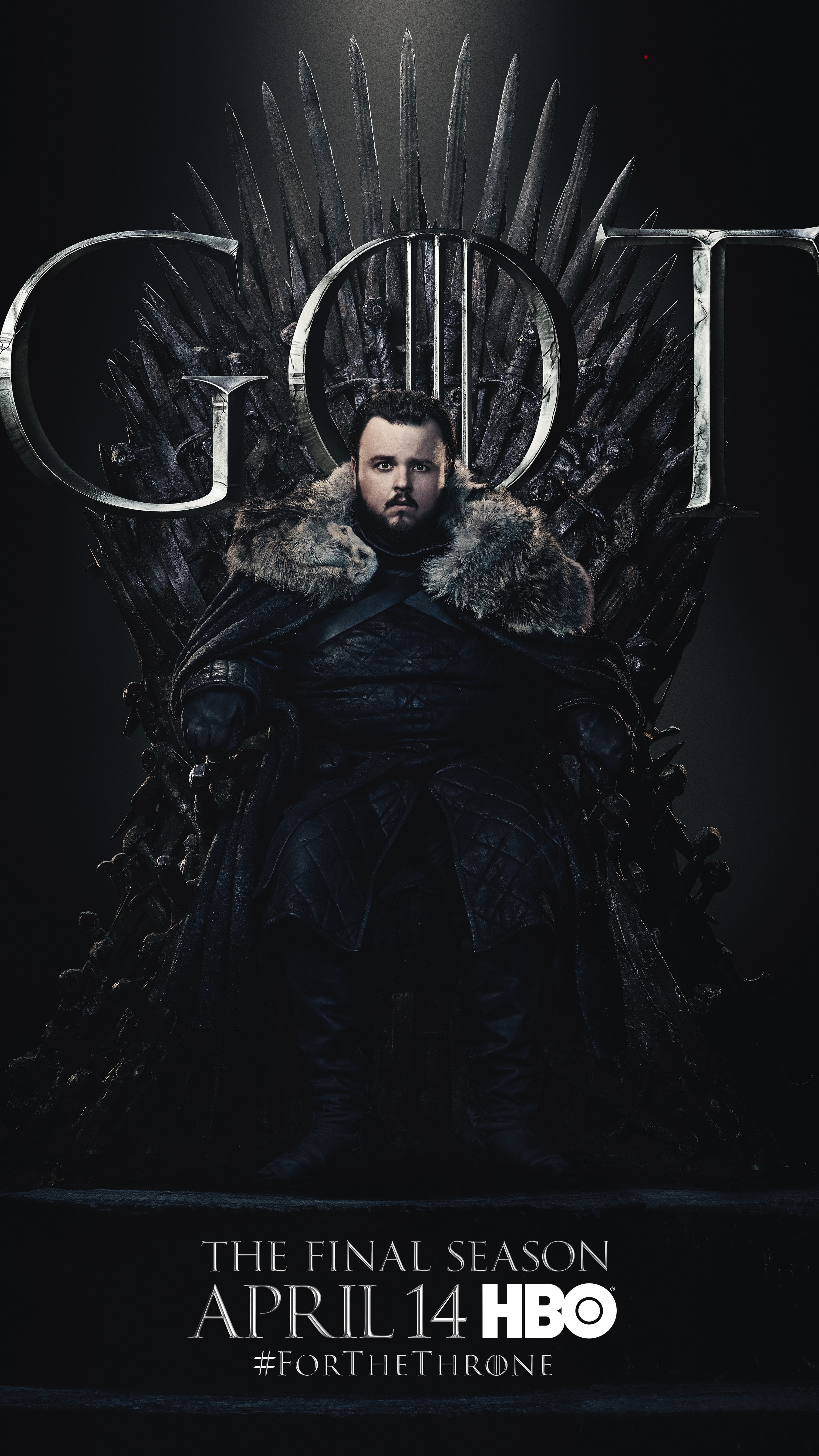 17. Sam Tarly GOT Season 8 For The Throne Character Poster-min