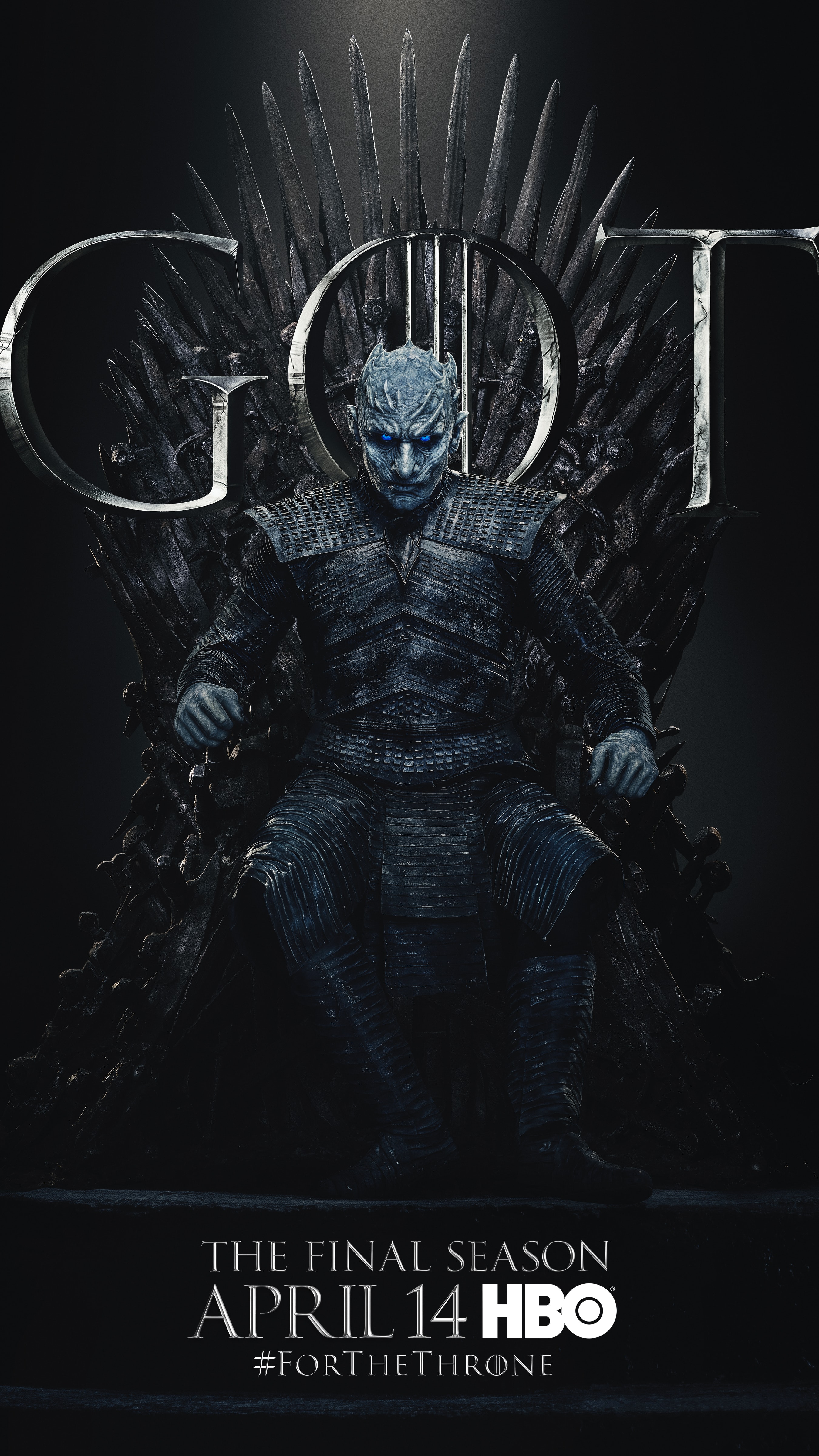 20. Night King GOT Season 8 For The Throne Character Poster-min