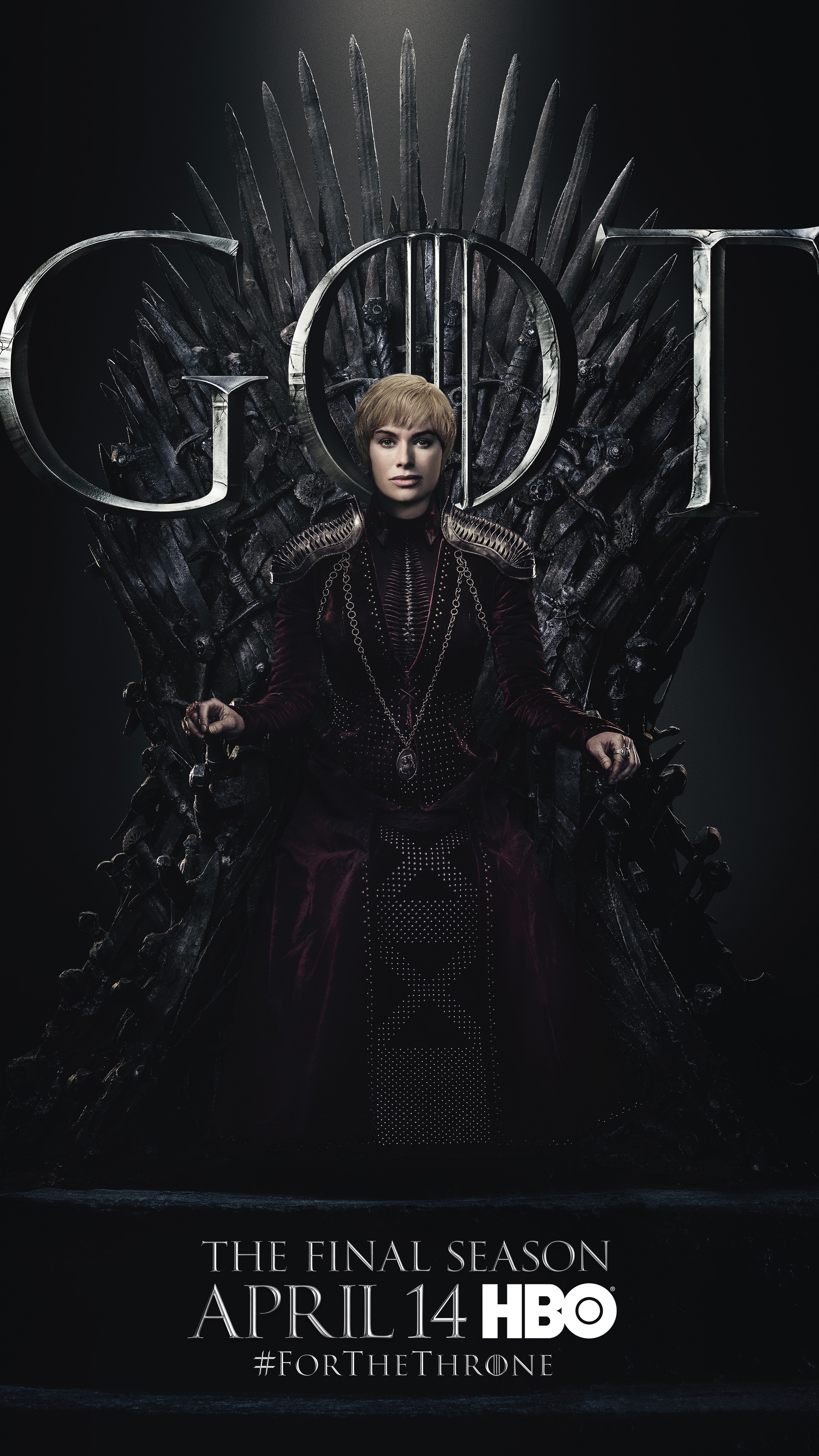 3. Cersei Lannister GOT Season 8 For The Throne Character Poster-min