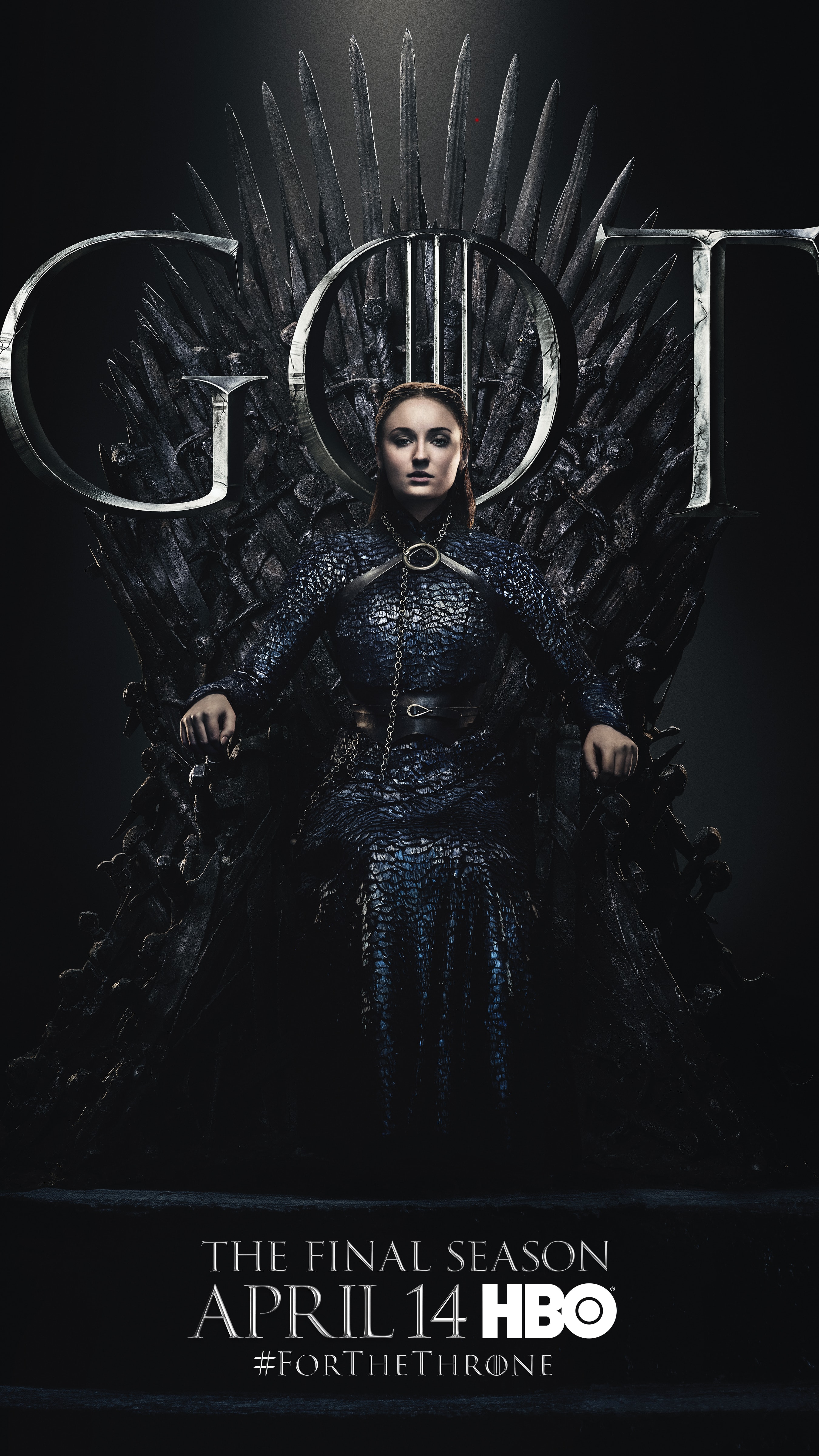 7. Sansa Stark GOT Season 8 For The Throne Character Poster-min