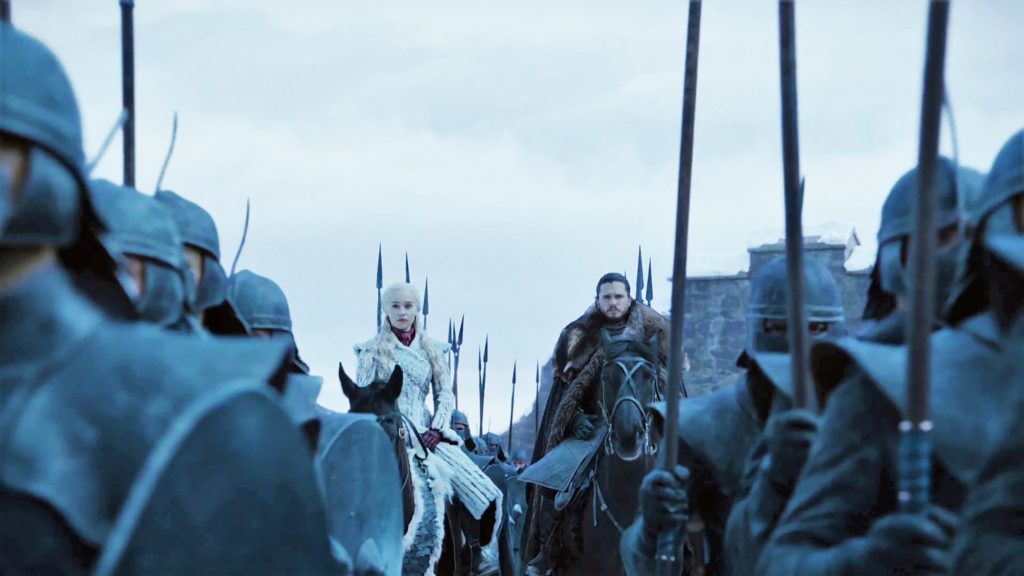 13. Season 8 Trailer Jon Snow Daenerys Targaryen Unsullied Winterfell Arrival