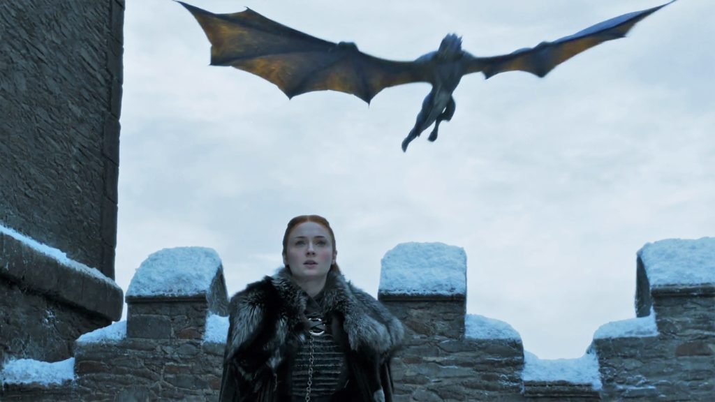 14. Season 8 Trailer Sansa Stark Winterfell Drogon Viserion
