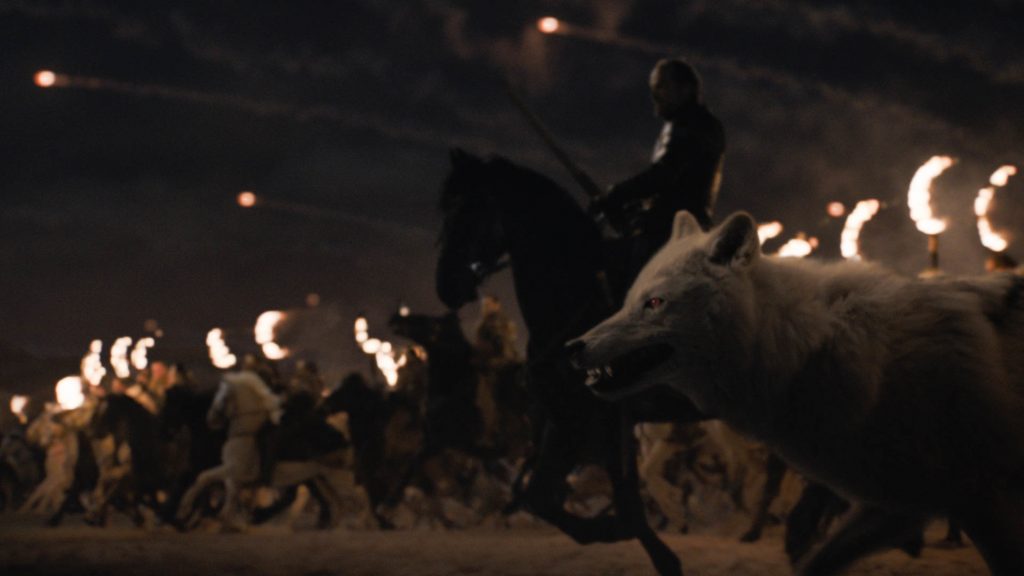 Jorah Ghost Dothraki Fiery Arakhs Season 8 803 The Long Night