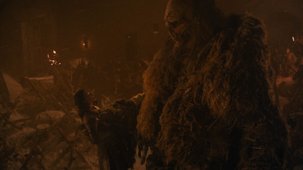 Lyanna Mormont Wight Giant Season 8 803 The Long Night