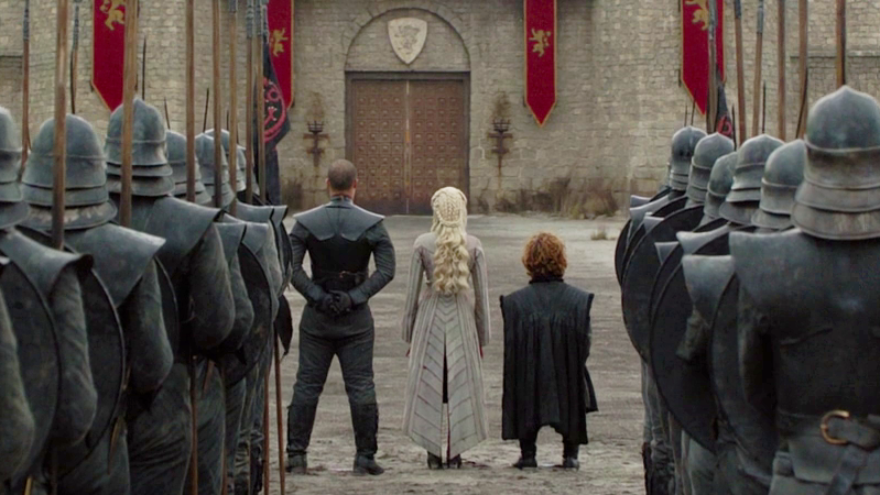 Daenerys Targaryen Dress Back Grey Worm Tyrion Lannister King's Landing Season 8 804