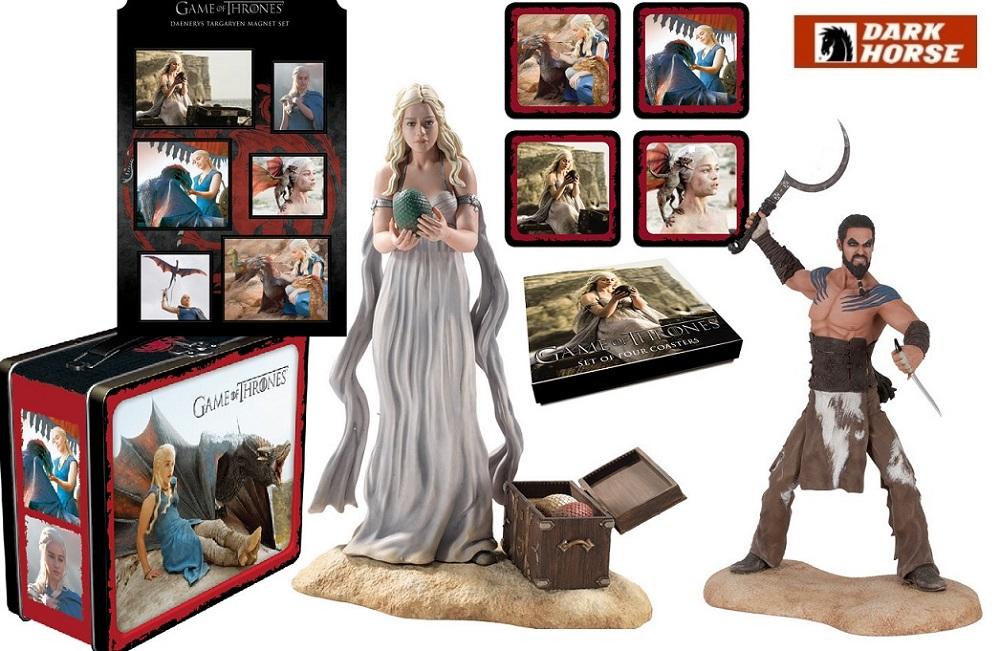 Set of 4 Daenerys Targaryen Coasters by Dark Horse *NEW* Game of Thrones