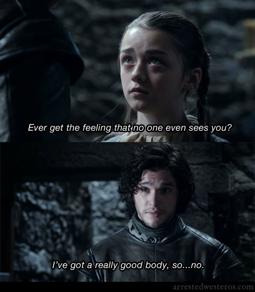 Jon and Arya
