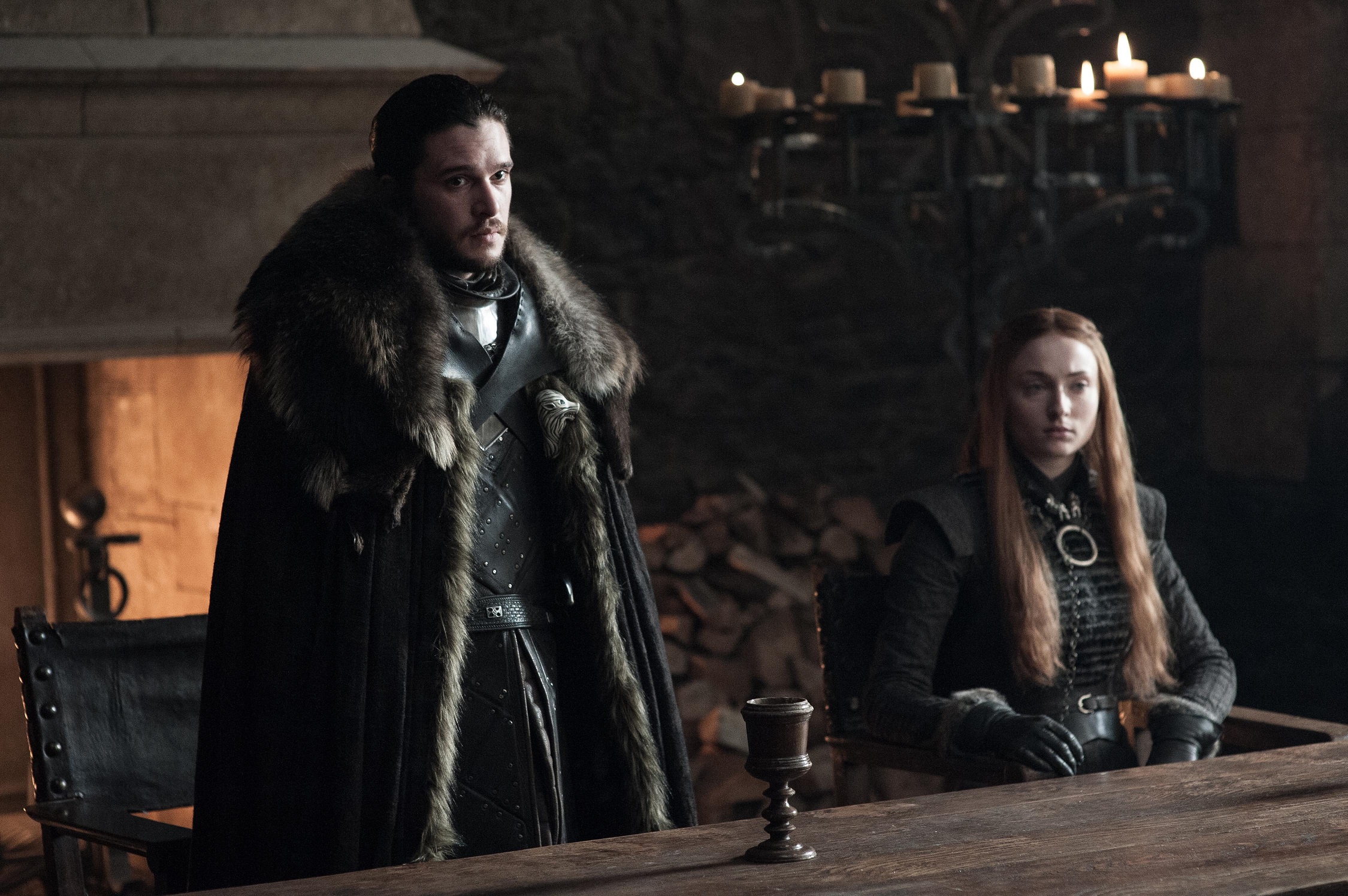 701 - Winterfell - Jon, Sansa 1