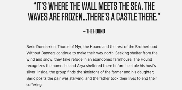 Game of Thrones 701 Synopsis