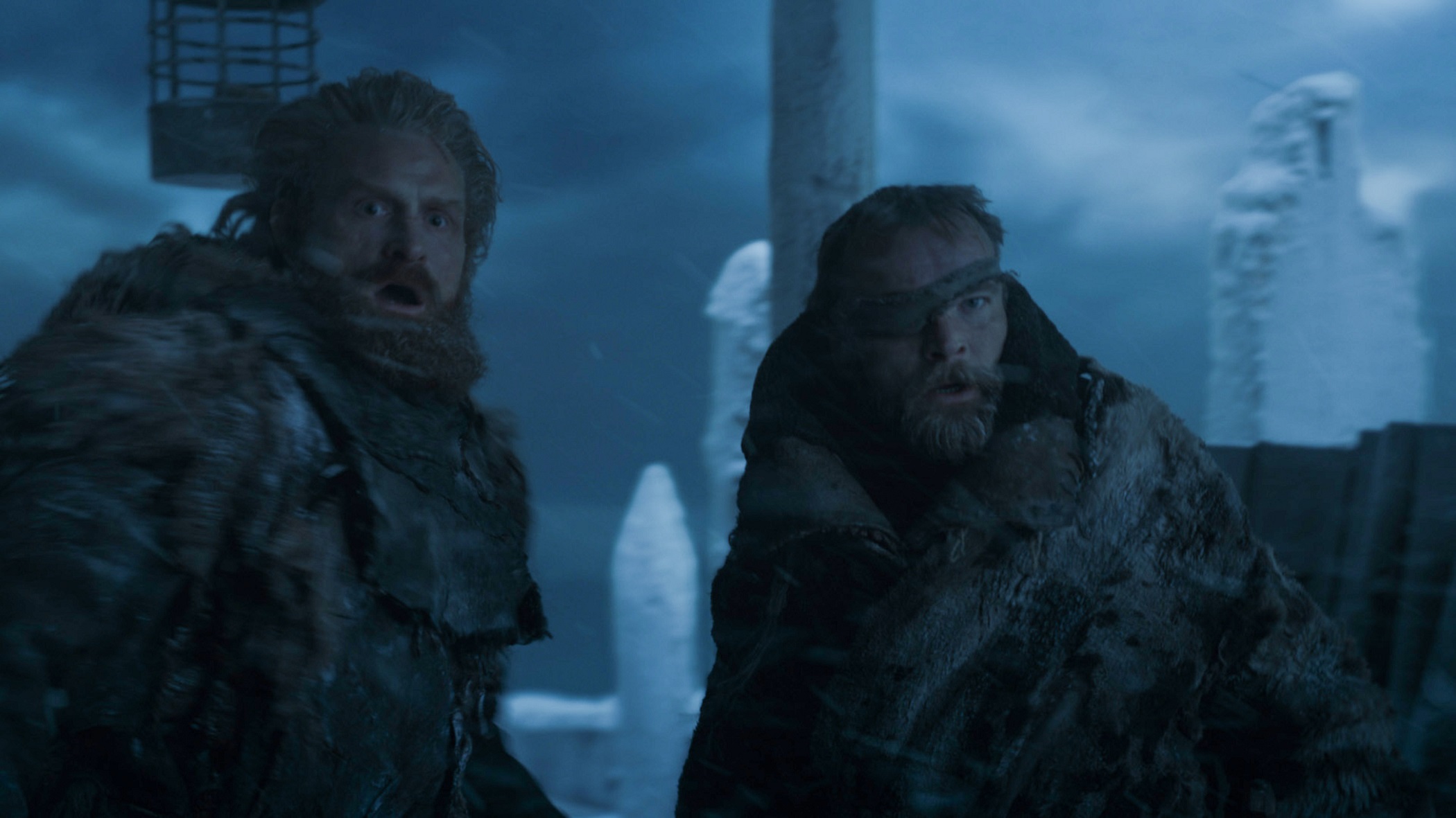 Tormund Beric on the Wall episode 707
