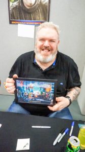 Kristian Nairn with artwork by @WightsKing