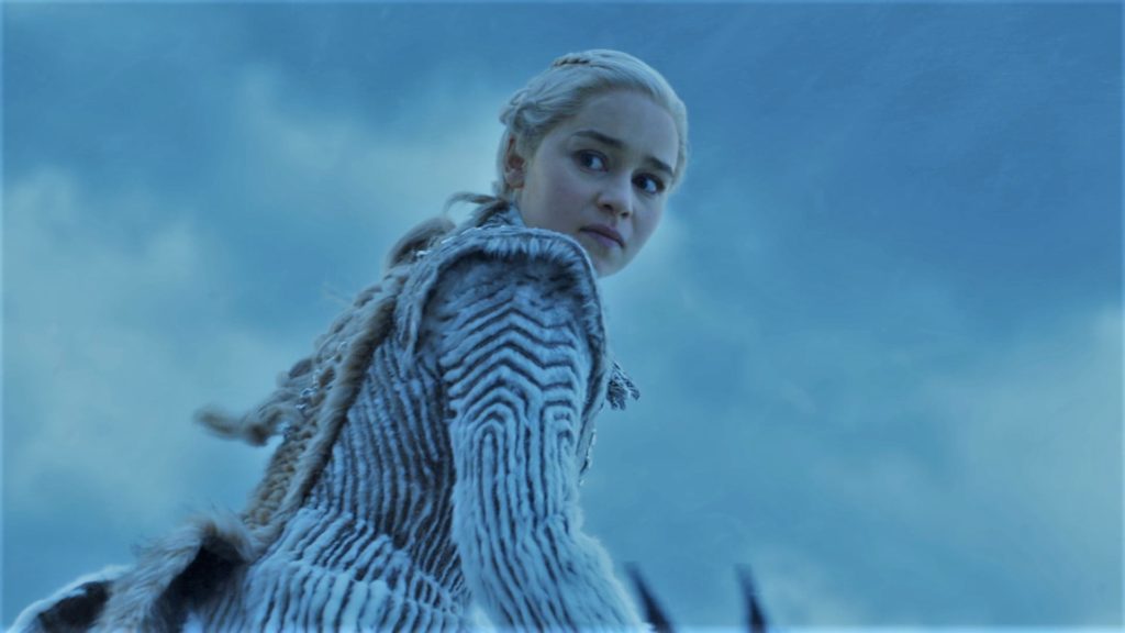 7x06 Daenerys looking at Night King Frozen Lake