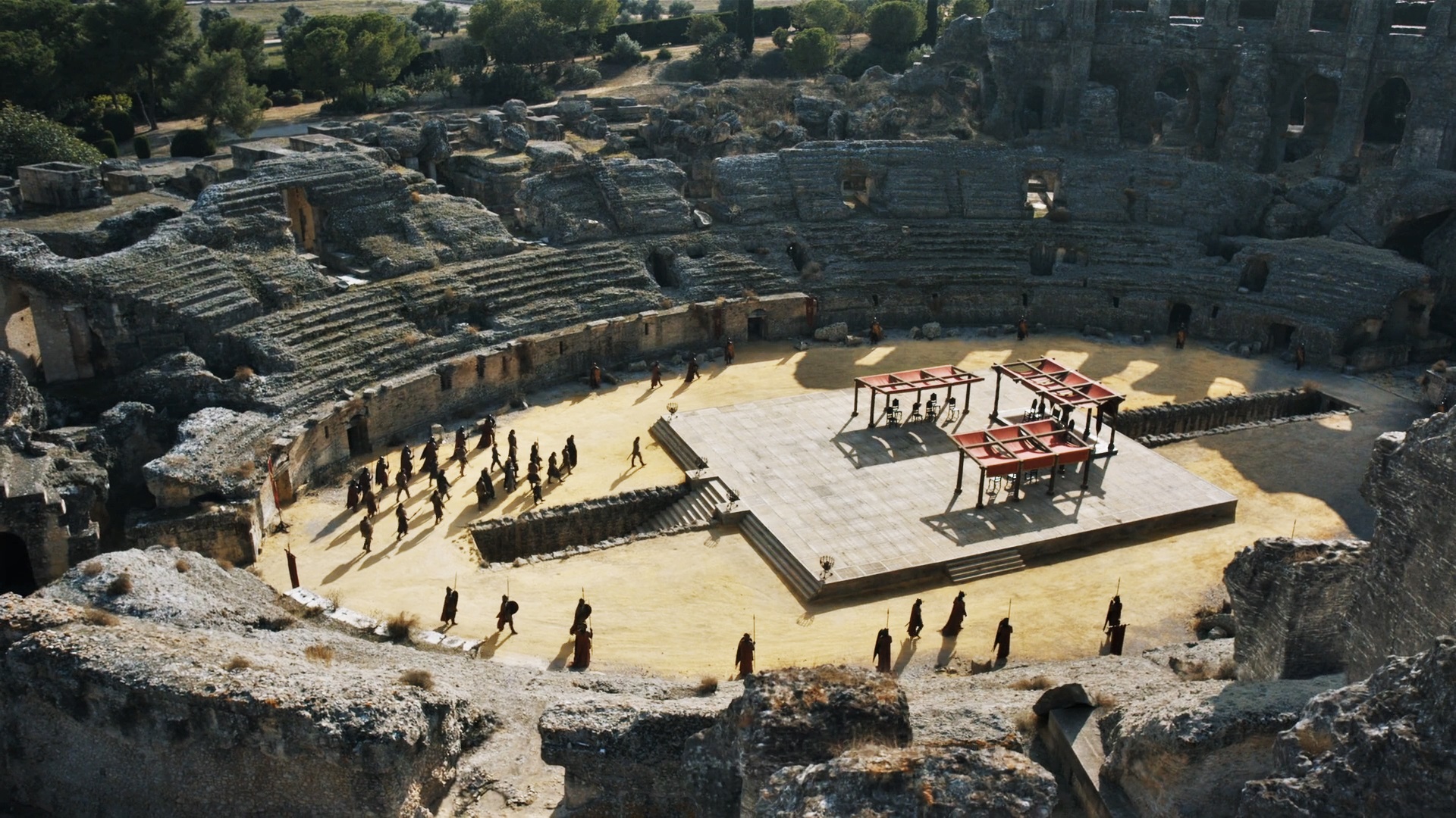 The podium or dais was the focus of the Dragonpit scene in season seven
