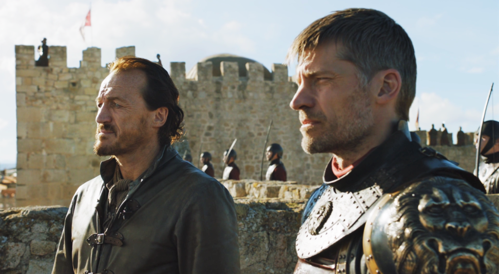 Jaime's facial hair situation last time we saw him in "The Dragon and the Wolf"