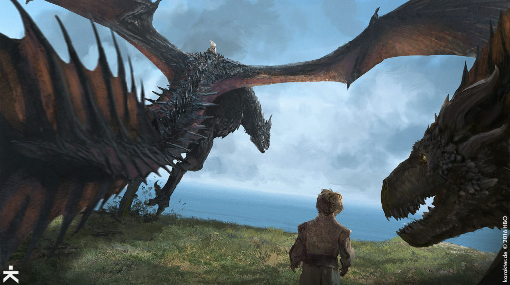 Karakter Concept Art Dragonstone Drogon Daenerys Tyrion 2
