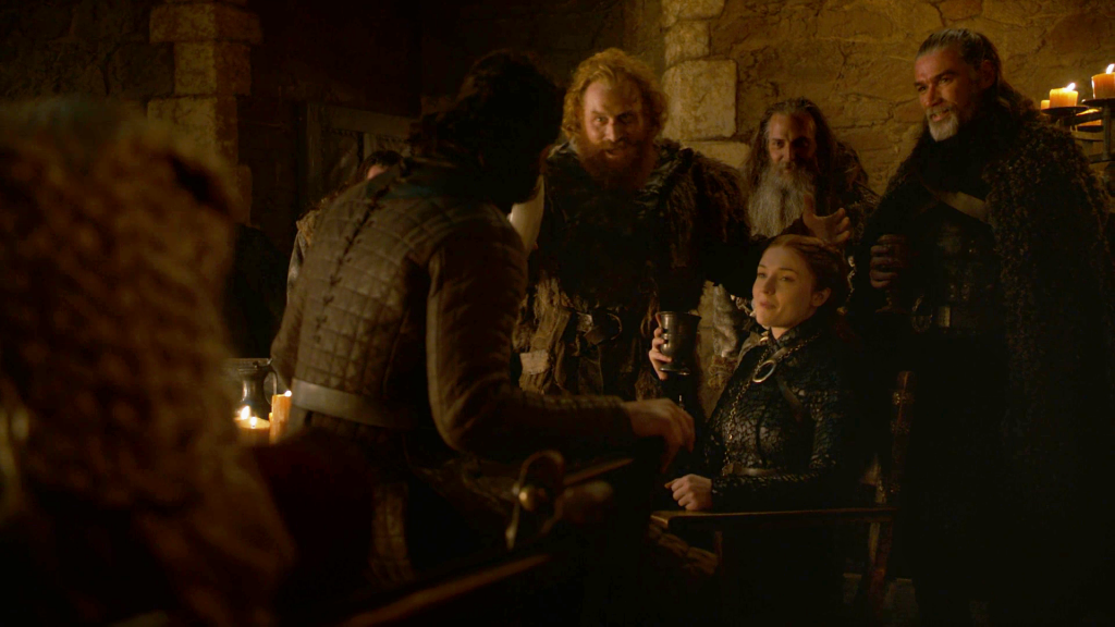 Sansa Stark Drinking Jon Snow Tormund Season 8 804